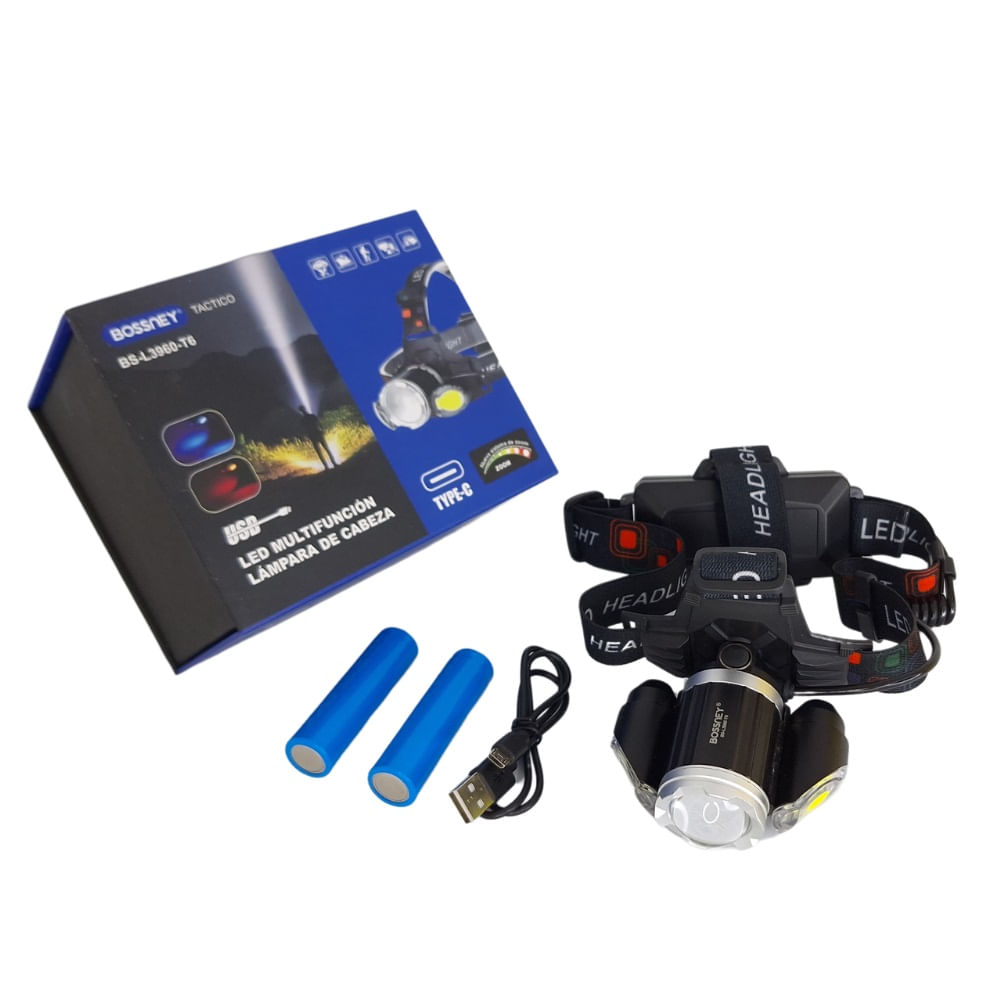 Linterna Frontal LED multifunción -  Bossney