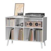 Mueble Estante Tocadisco Freya Blanco Muebles Bonno
