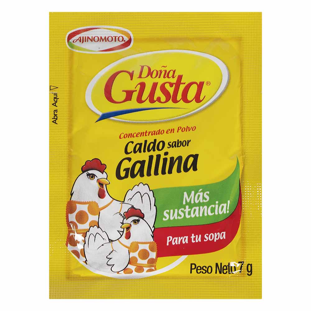 Caldo de Gallina DOÑA GUSTA Sobre 7g x 80un