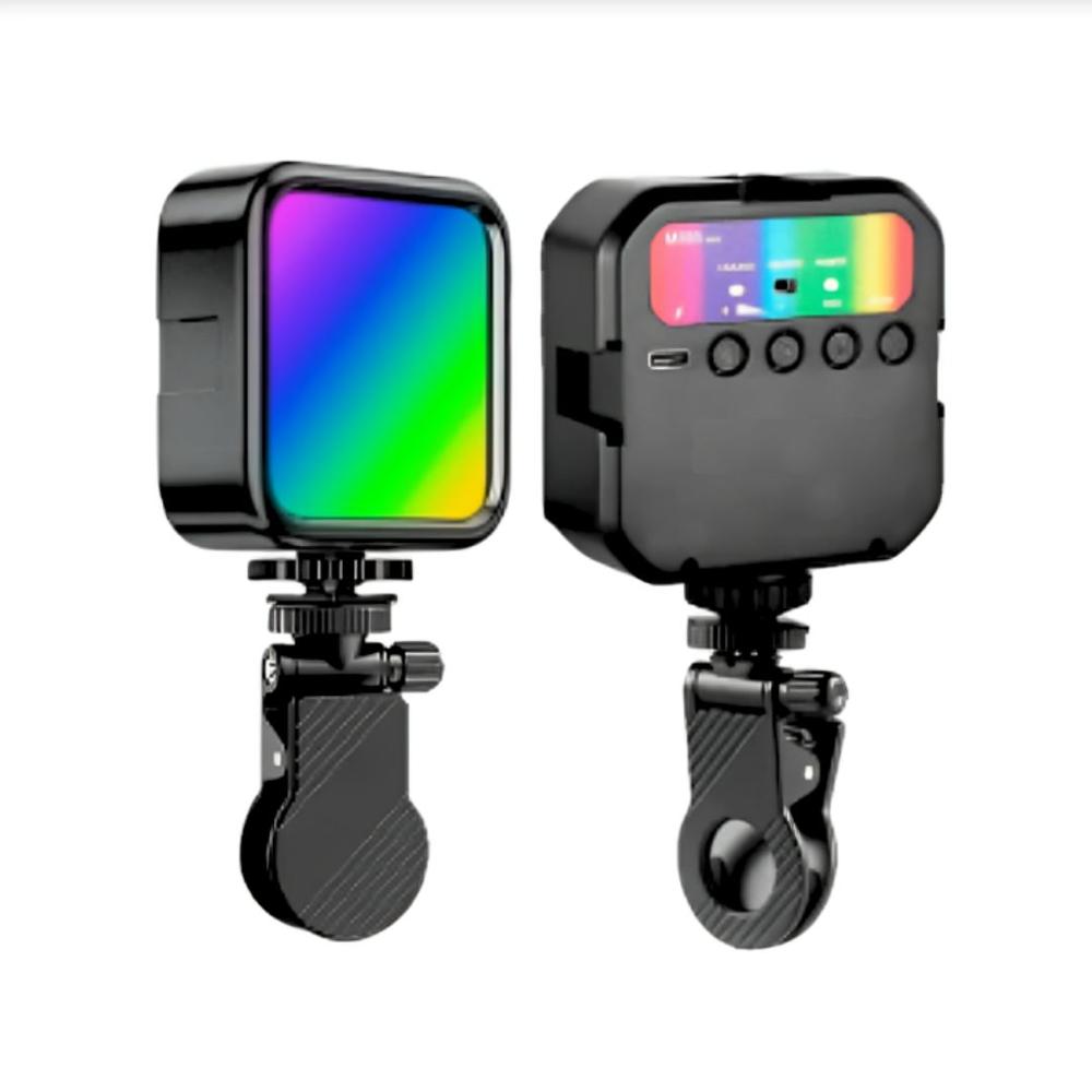 Luz Led Rgb Selfie Recargable con Gancho para celular