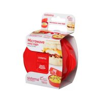 Hermetico Sistema 271ml Rojo Easy Eggs Microondas
