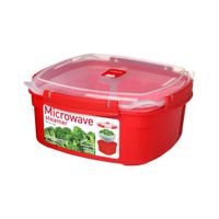 Hermetico Sistema 3.2L Rojo Steamer Microondas