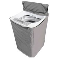 Funda Forro Para Lavadora Tapa Arriba de Tela Delgada de 10 hasta 15Kg Gris