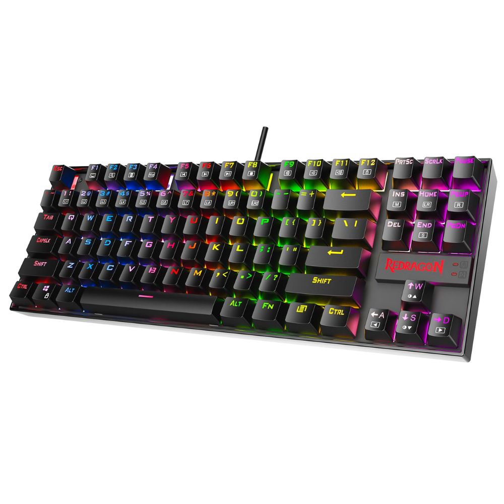 Teclado Mecanico Redragon Negro Kumara K552RGB Switch Azul