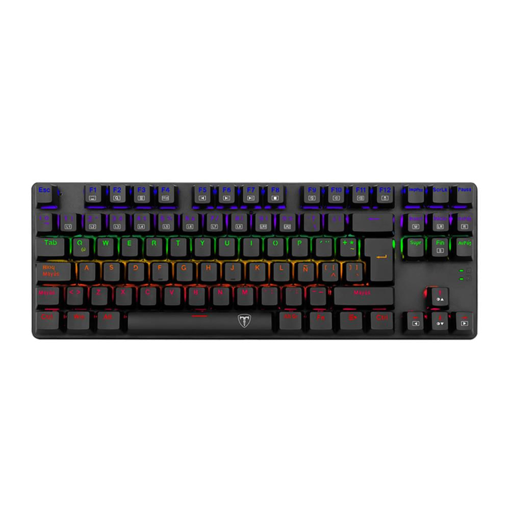 Teclado T-Dagger Bora TGK313 TKL Rainbow Spa Switch Red - Negro