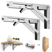 Repisa Soporte Ángulo Plegable Push 30cm Pack X4