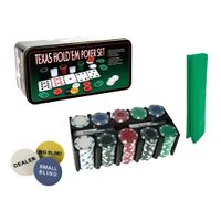 Set Juego De Mesa Poker Texas Por 200 Fichas