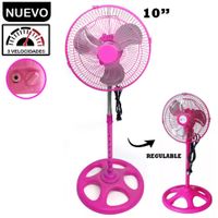 Ventilador Pedestal de 10 pulg. Rosado 60 Watts