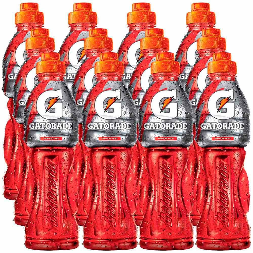 Bebida Rehidratante GATORADE Tropical fruit Paquete 12 Botellas 750ml c/u