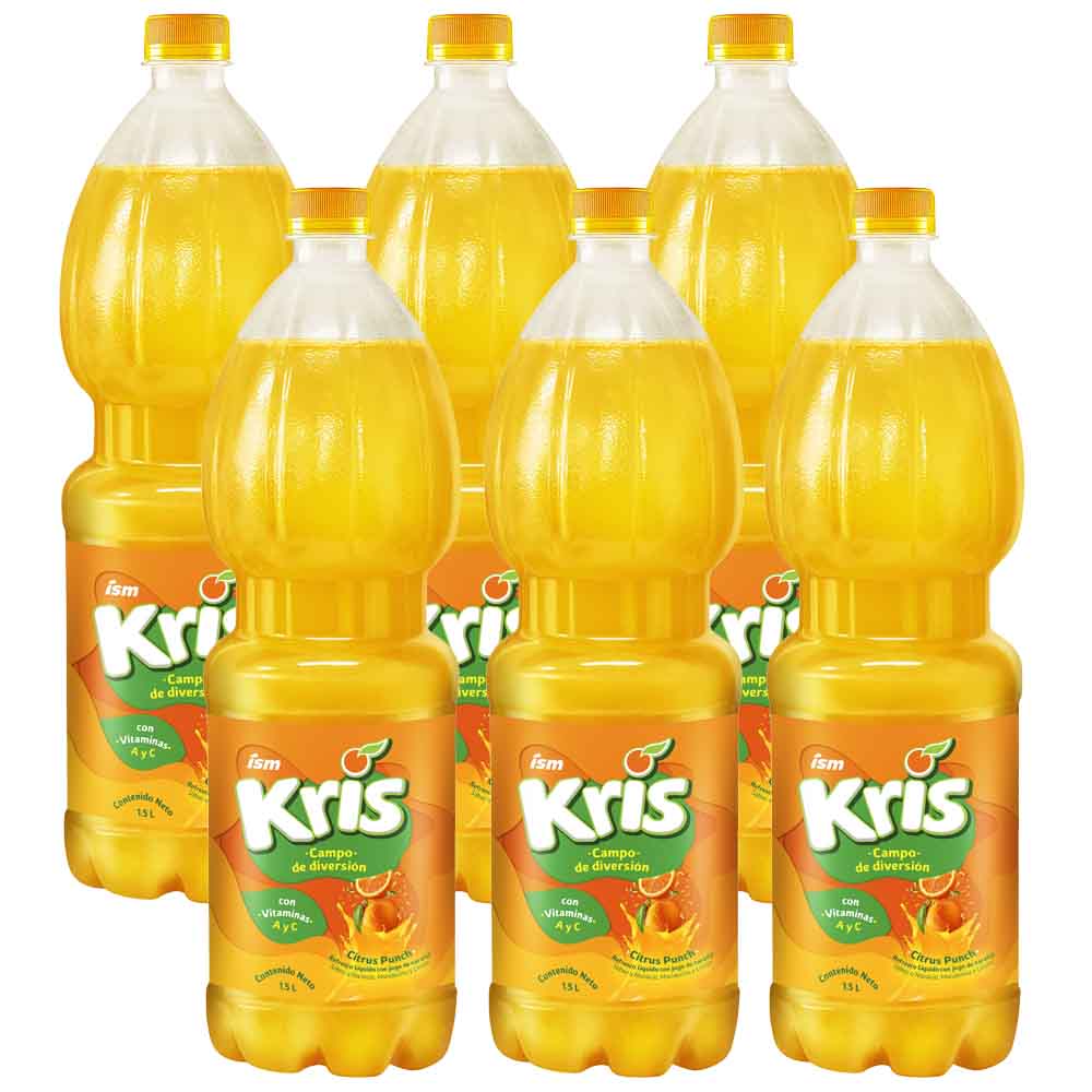 Citrus Punch KRIS Paquete 6 Botellas 1.5L c/u