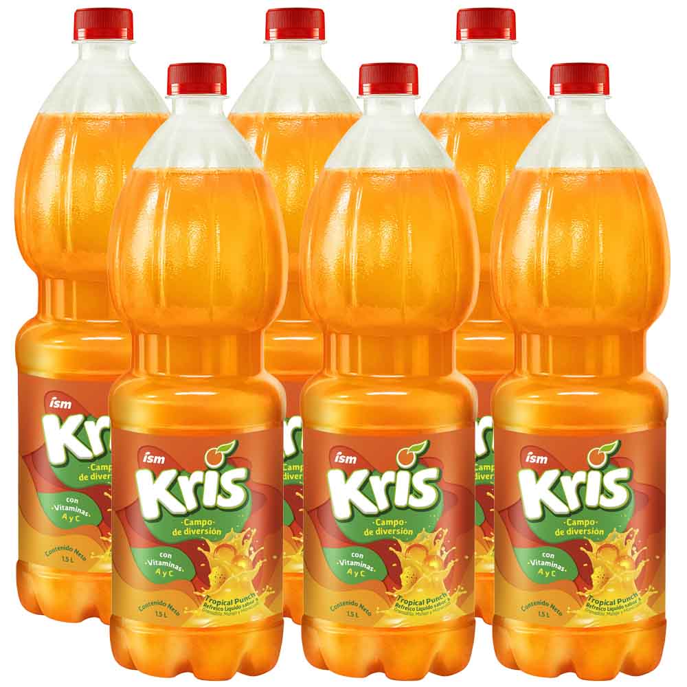 Fruit Punch KRIS Paquete 6 Botellas 1.5L c/u