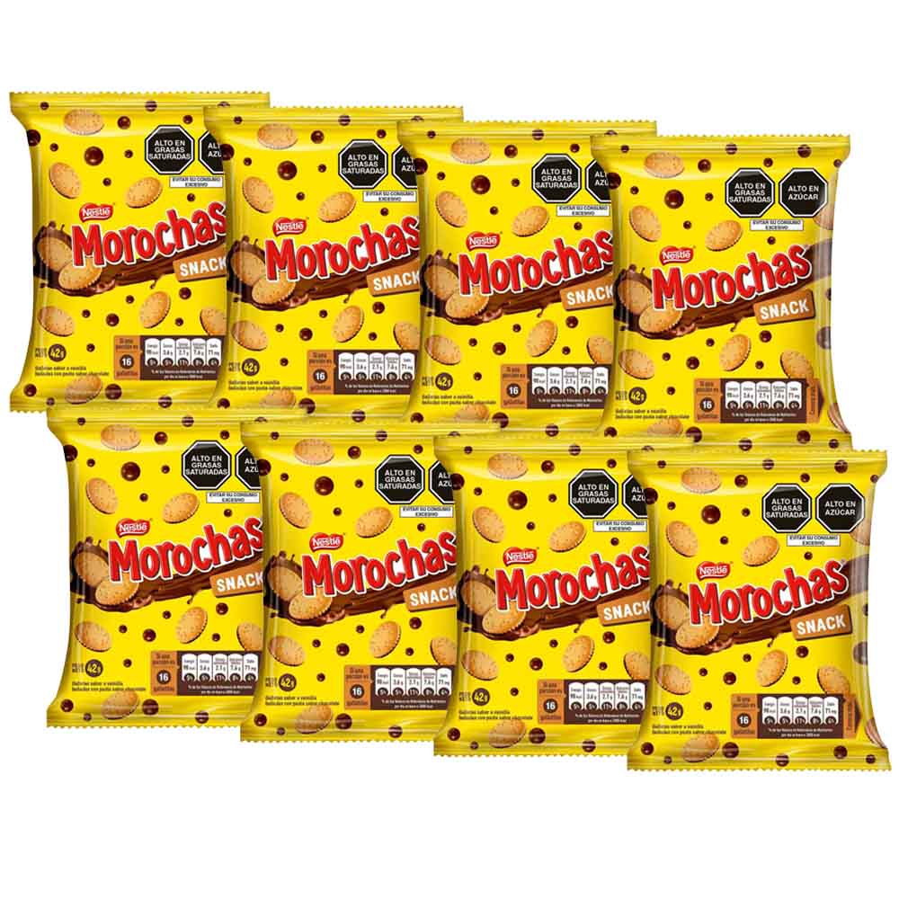 Galletas MOROCHAS Tira 8 Bolsas 42g c/u