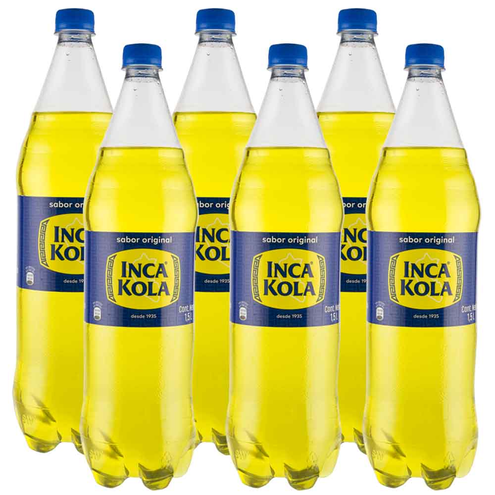 Gaseosa INCA KOLA Paquete 6 Botellas 1.5L c/u