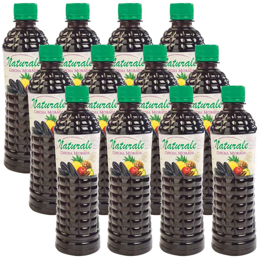 Jugo de Fruta NATURALE Chicha Morada Paquete 12 Botellas 500ml c/u