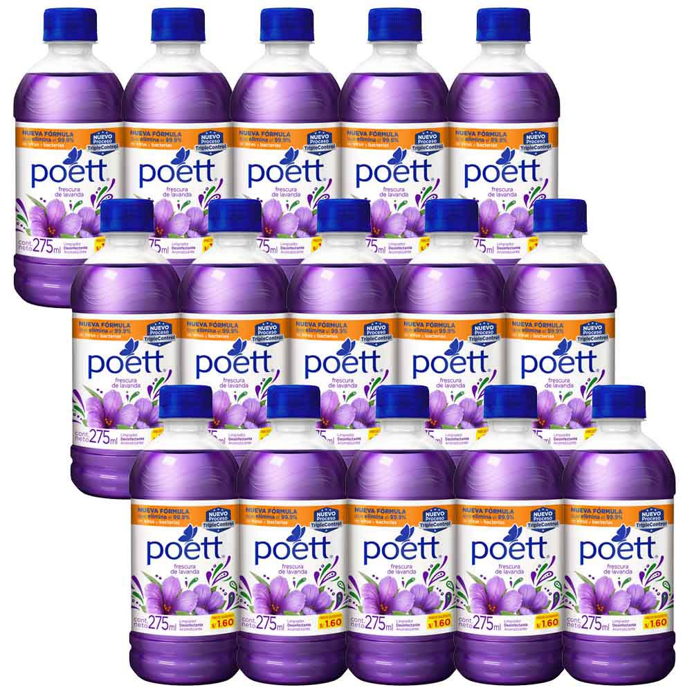 Limpiatodo POET Lavanda Paquete 15 Botellas 275ml c/u
