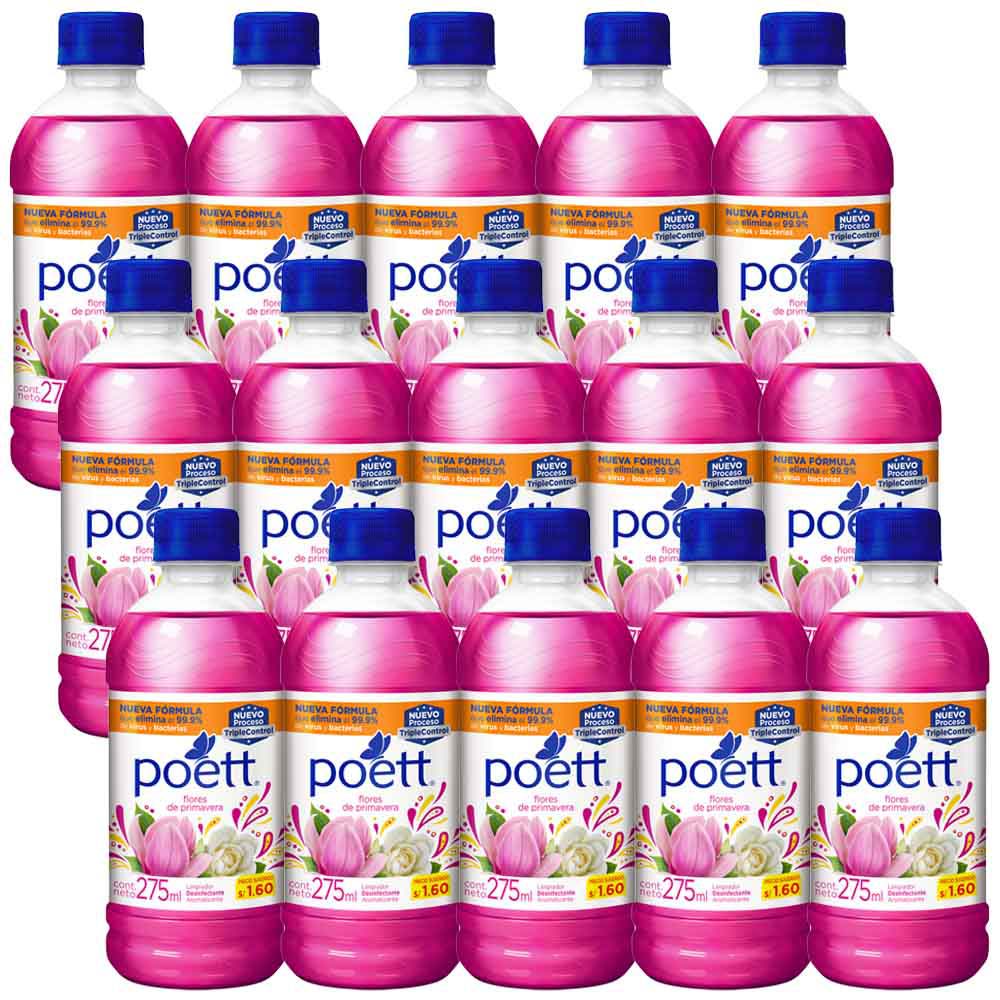 Limpiatodo POET Primavera Paquete 15 Botellas 275ml c/u