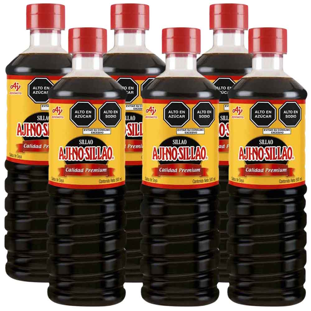 Sillao AJI-NO-SILLAO Paquete 6 Botellas 500ml c/u