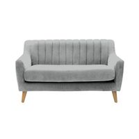 Sofá Vintage Louth Cong 3 Cuerpos - Gris Claro