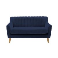 Sofá Vintage Louth Cong 3 Cuerpos - Azul Marino