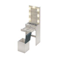 Tocador Joyero Camelia Con Espejo Despegable - Blanco