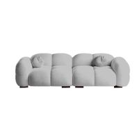 Sofá Moderno Nube 4 Cuerpos - Gris Claro