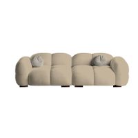 Sofá Moderno Nube 4 Cuerpos - Beige Claro