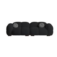 Sofá Moderno Nube 4 Cuerpos - Negro
