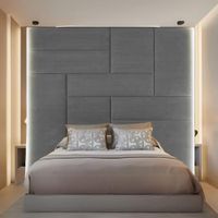 Cabecera Baraka Home Arhus King - Gris Claro
