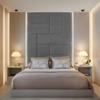 Cabecera Baraka Home Arhus 1 Plz - Gris Claro