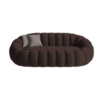Sofá Aura Cozy 2 Cuerpos - Chocolate