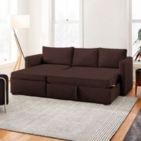 Sofá Cama Multifuncional Kozani 4 cuerpos - Chocolate