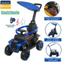 Cuatrimoto Musical con Luces y Sombrilla EB351 Azul