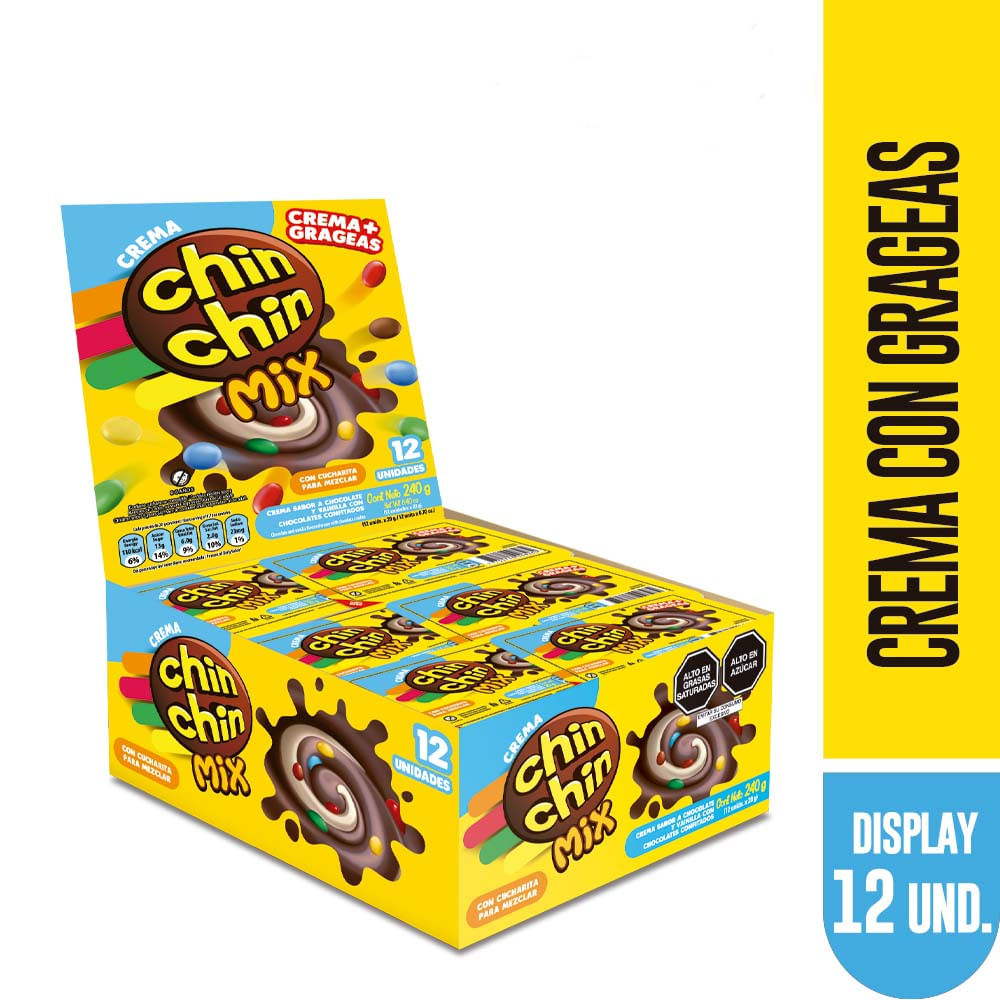 Crema con Grageas CHIN CHIN Doypack 12un