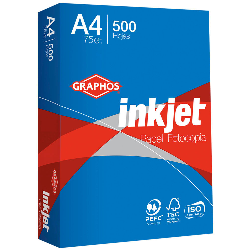 Papel Fotocopia INKJET 75gr A4