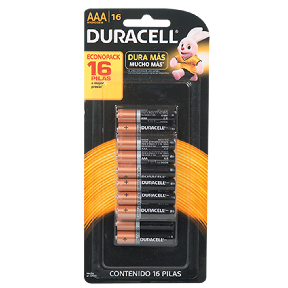 Pilas Duracell Aaa Blíster 16Un