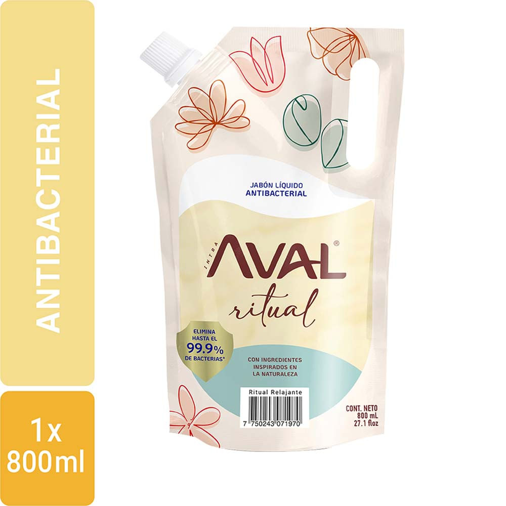 Jabón Líquido AVAL Ritual Relajante Doypack 800ml