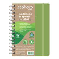 Cuaderno ARTI Creativo A5 Espiralado con Elástico Econovo 80 Hojas