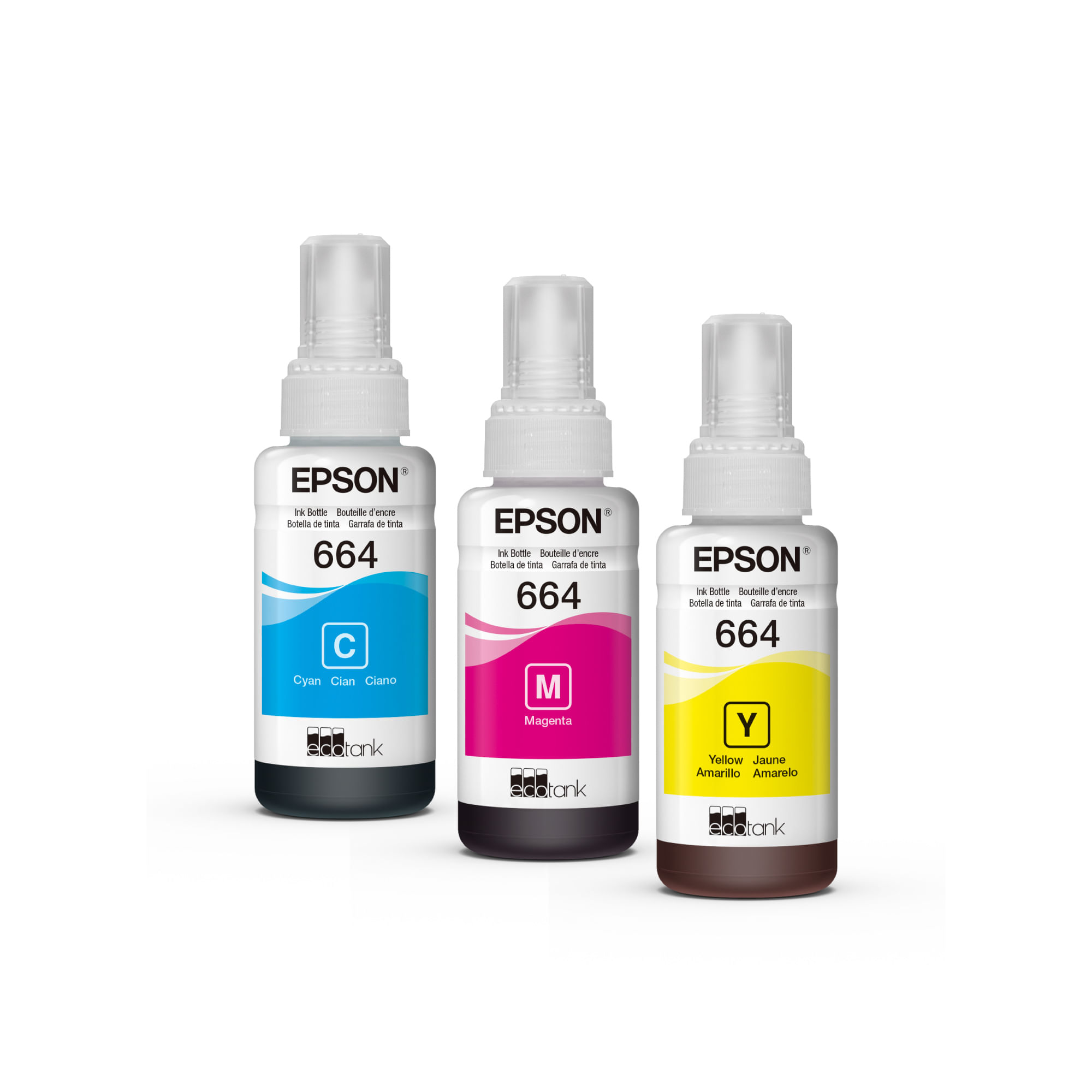 Pack EPSON Tres Tintas CMYT664