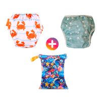 Pañal de Natación para Piscina Pack x 2 Unidades + Bolsa Impermeable SMT13