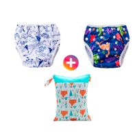 Pañal de Natación para Piscina Pack x 2 Unidades + Bolsa Impermeable SMT06