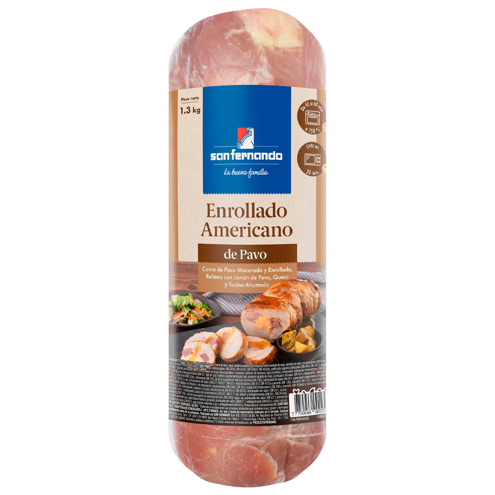 Enrollado de Pavita San Fernando Americano unid x 1.3Kg