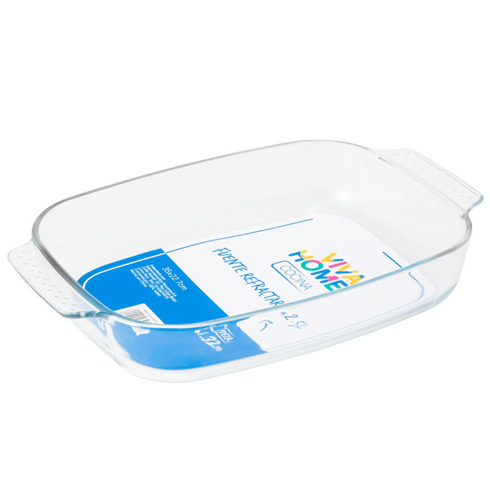 Fuente Refractaria con Asa VIVA HOME 2.5L 55x350mm