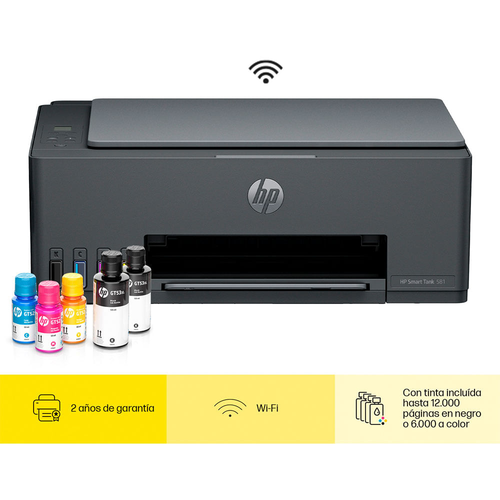 Impresora HP Smart Tank 581 Negro