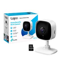 Cámara de Vigilancia Tapo C100 Full HD 2Mp Tp-Link Wi-Fi Interior + SD 64GB