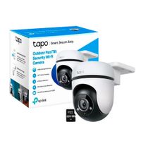 Cámara de Vigilancia Tapo C500 Full HD 2Mp Tp-Link Wi-Fi Exterior Gira 360 + SD 128GB
