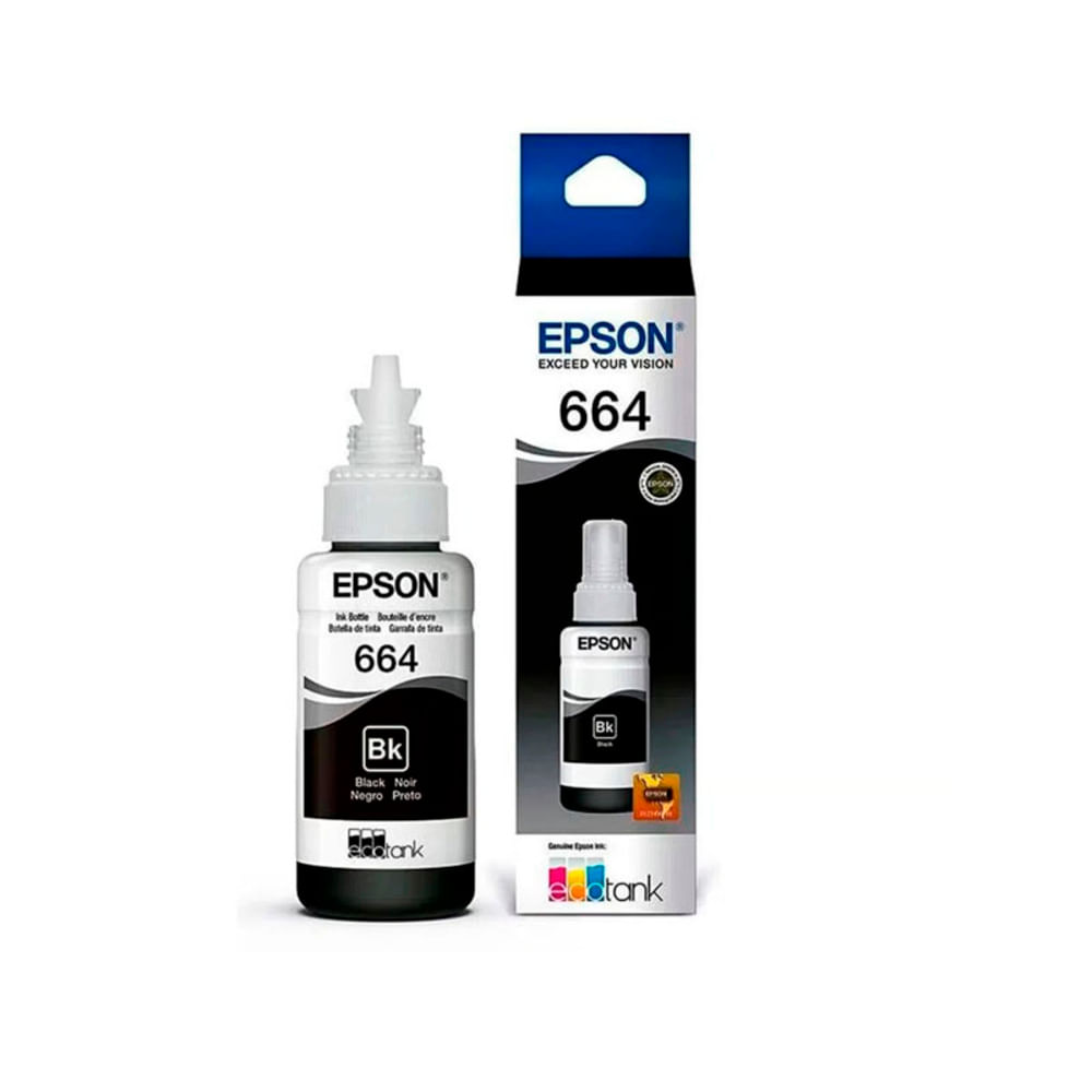 Botella Tinta Epson 664 Negro