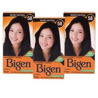 Pack de 3 tintes Bigen Negro natural #58