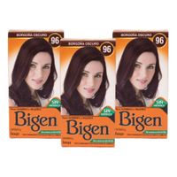 Pack de 3 tintes Bigen Borgoña oscuro  #96