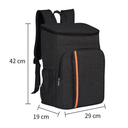 Mochila térmica de 20 litros, ligera, a prueba de fugas WCB012 Negro