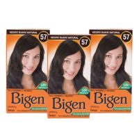 Pack de 3 tintes Bigen Negro suave natural #57